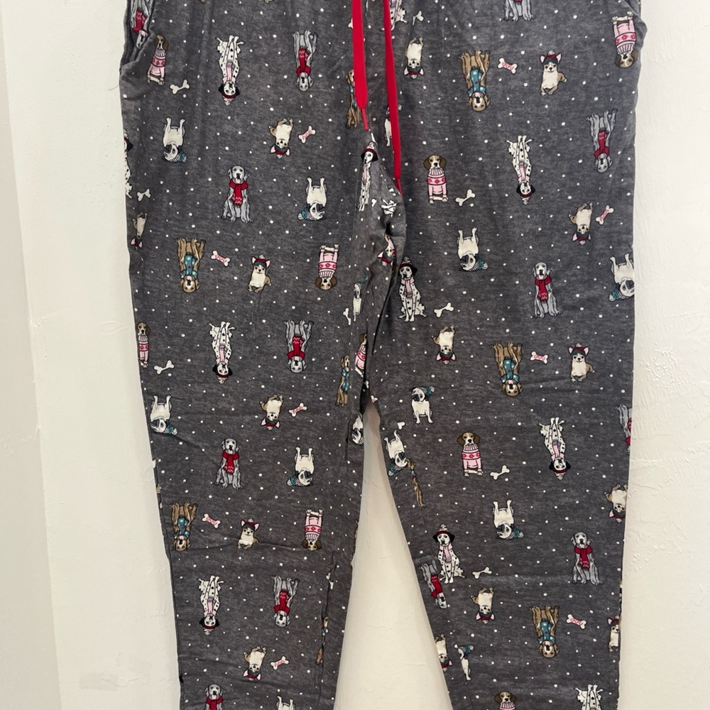 Secret Treasures Gray Kids Pajama Bottoms with‎ Dog Print
